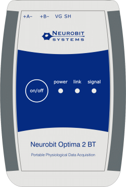 Neurobit Optima 2 BT - Equipo portátil para mediciones de neurofeedback, boifeedback y la medición de las señales fisiológicas