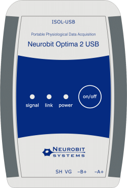 Neurobit Optima 2 USB - Equipo portátil para mediciones de neurofeedback, boifeedback y la medición de las señales fisiológicas