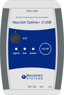 Neurobit Optima+ 2 USB - Equipo portátil para la medición de neurofeedback, boifeedback y las señales fisiológicas