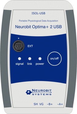 Neurobit Optima+ 4 USB - Apparecchiatura portatile per neurofeedback, biofeedback e misurazione dei segnali fisiologici